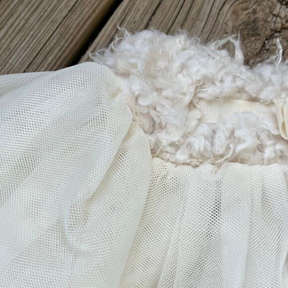 Bunnies By The Bay Girls Ivory Tulle Princess Skirt One Size - Picture 4 of 7